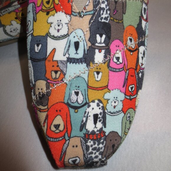 BOB’S SKECHERS dog print SLIP ON memory foam UNIQUE shoe COMFY SIZE 8.5 - Picture 2 of 8